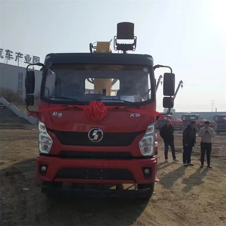 High Quality  Shacman cargo truck with XCN G 10 Ton straight arm Truck Mounted Crane  Lorry crane boom truck manipulator crane
