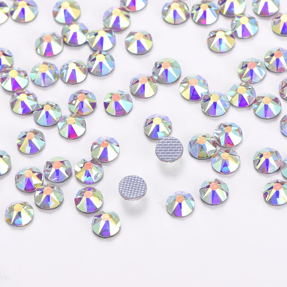 Wholesale Highest Quality 2088 16 Cut Facets Flat Back Crystal Hot Fix Rhinestones For Wedding Dresses