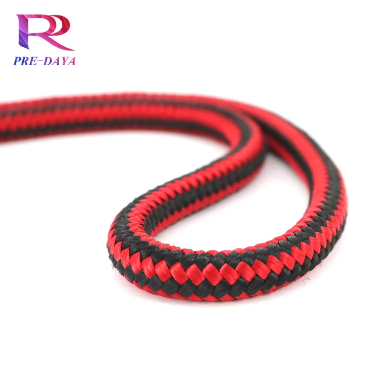 High strength safety rope 11.5mm nylon double braided rope for climbing bindings