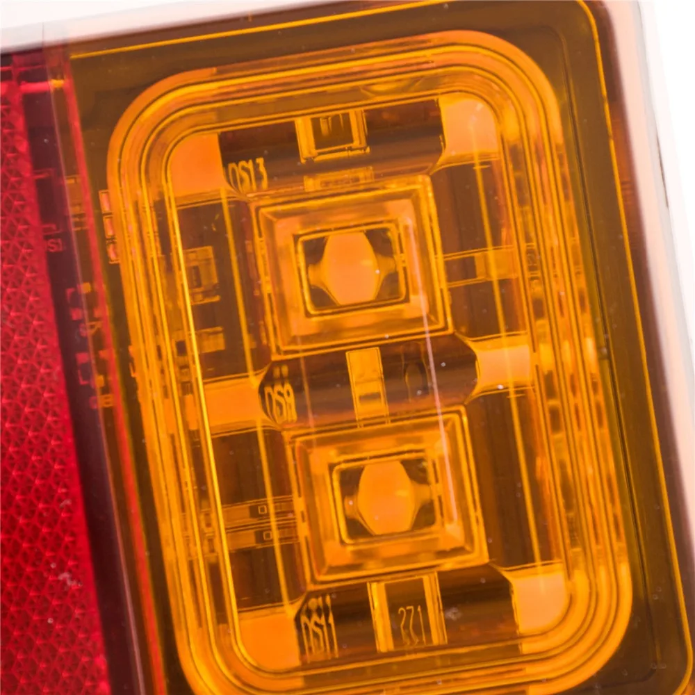 
Emark Waterproof 12V/24V 16 Diodes Functional Rear Stop Tail Lamp Turn Signal Light Automobile Parking Lights Truck Lorry Light 