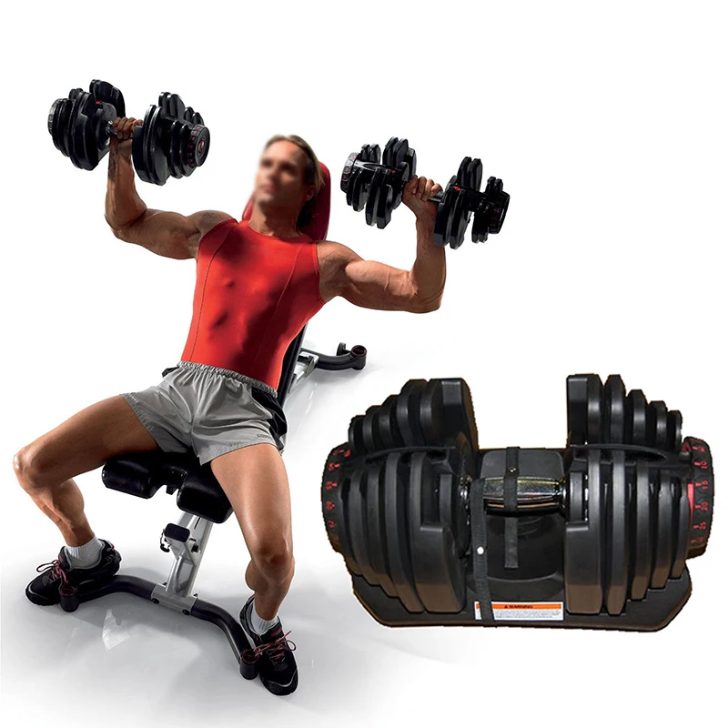 Home dropshippers dumbells 24KG manubri regolabili 40kg adjustable dumbbells bumper barbell pair