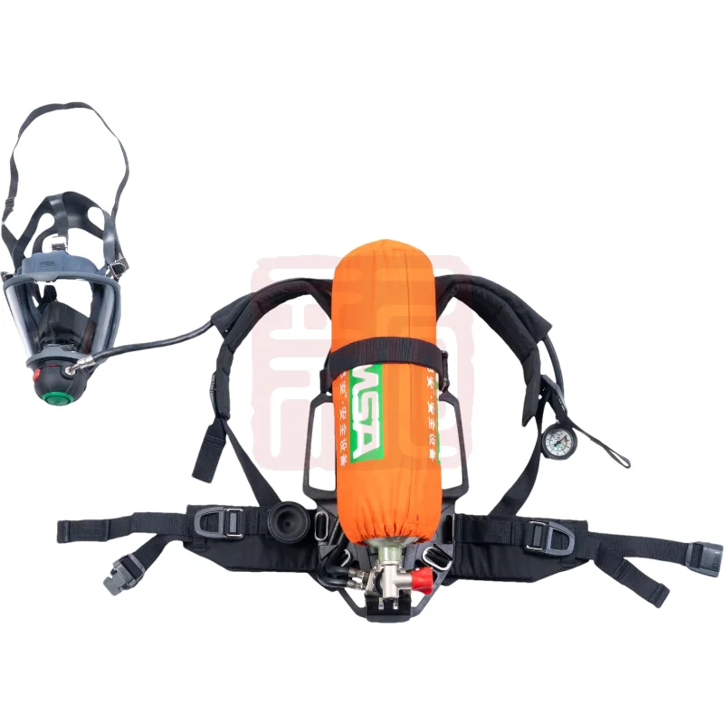 AX2300 10240486 SCBA MSA Small Fibreglass Gas Cylinder Carbon Fiber SCBA MSA SCBA With Pressure Gauge