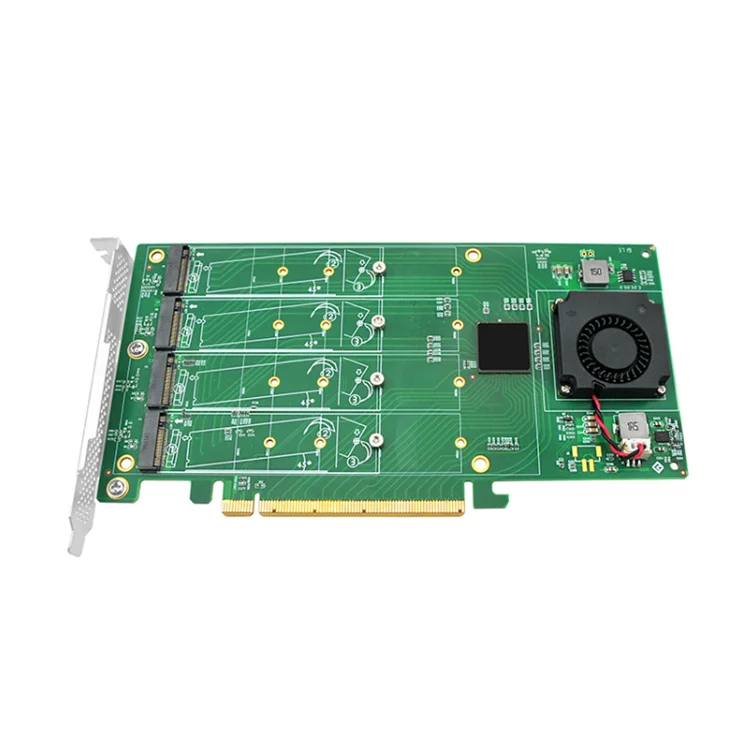4 порта PCIe 3 0x16 NVMe адаптер PLX8747 M.2 SSD адаптера с