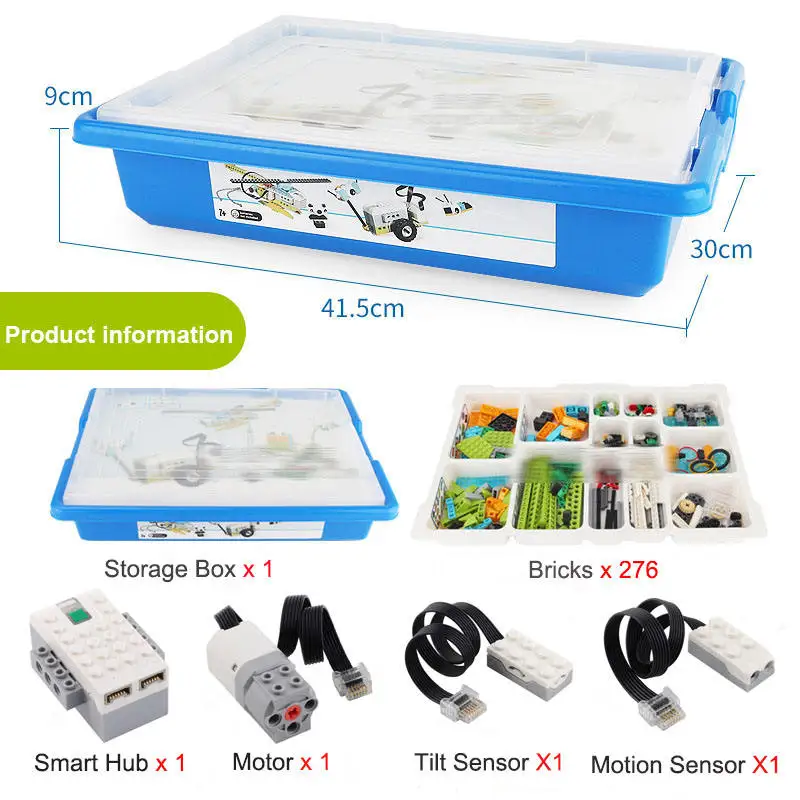 W7122 NEW Technical Parts WeDo 3.0 Robotics Construction Set Building Blocks Compatible with 45300 Wedo 2.0 For Lego Wedo