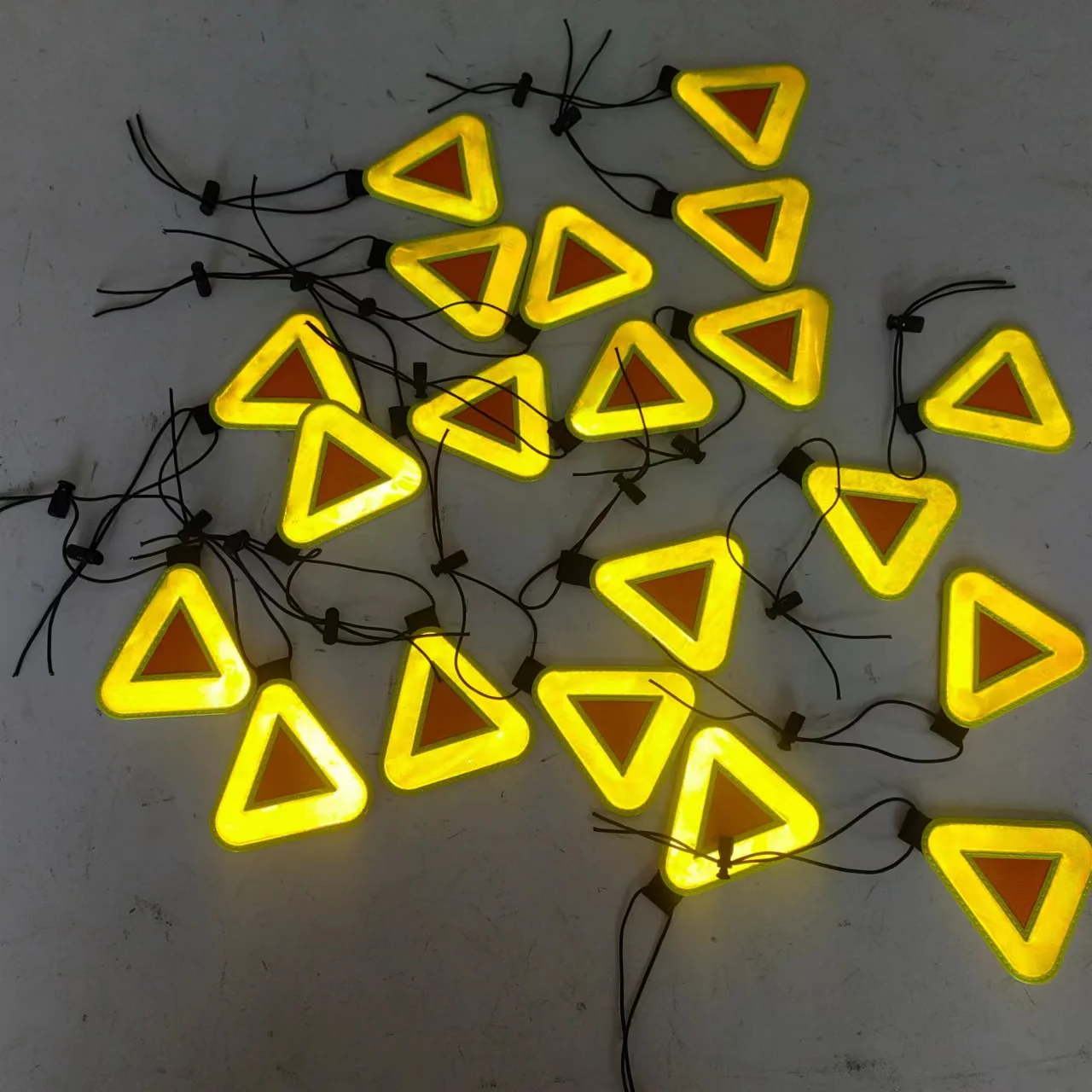 hi vis cute shape reflective keychain PVC plastic metal school bag pendant reflex key ring hangers kids promotion gift reflector