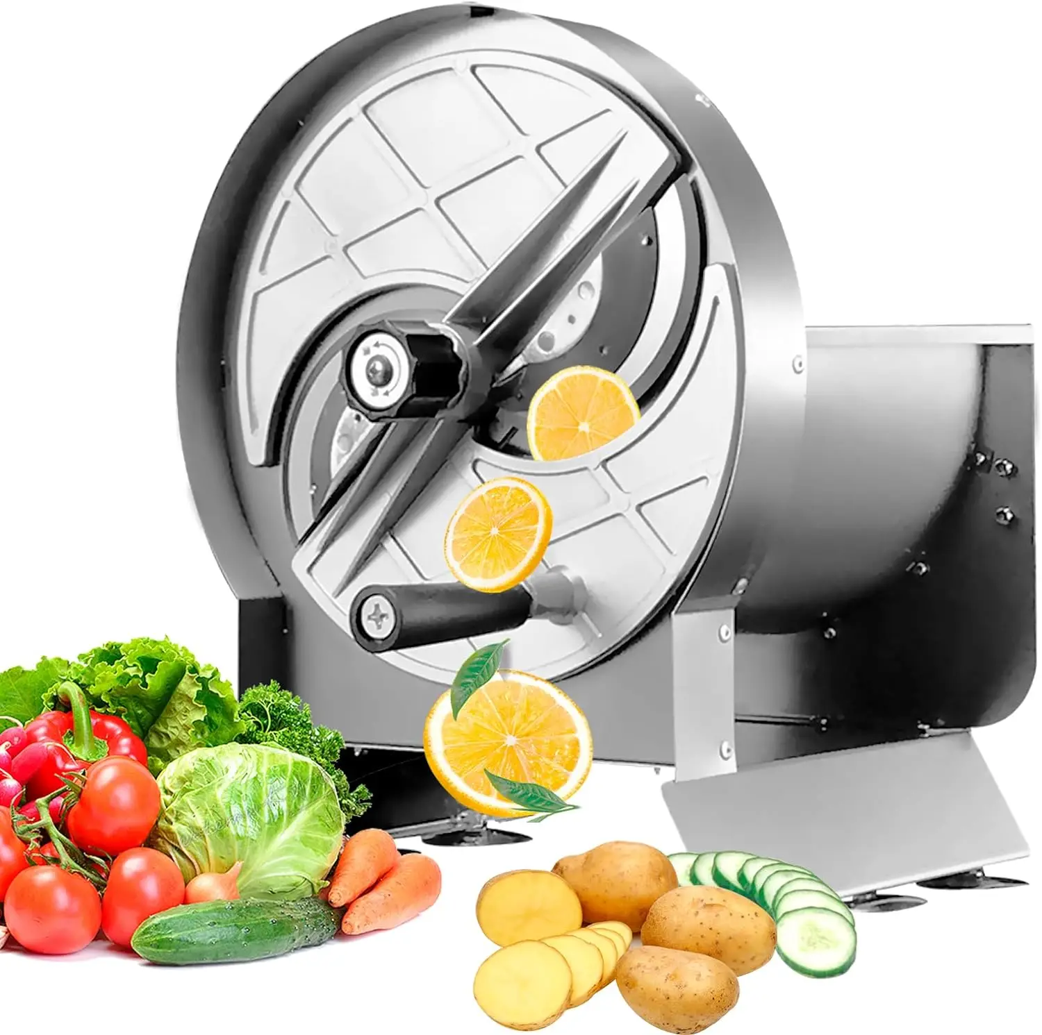 Manual Fruit And Vegetable Slicer Stainless Steel Citrus Lemon Banana Tomato Slicer Slicing Cutting machine