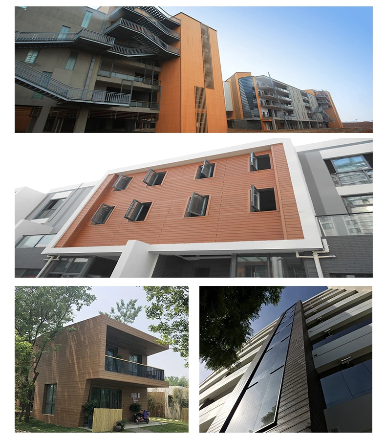 XINDAI Wpc Wall Panel Manufacture Wood Grain Exterior Outdoor Wpc Wall Panel