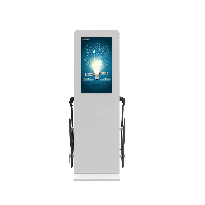  На открытом воздухе зарядная станция с ЖК рекламный плакат Digital Signage киоск для электрического