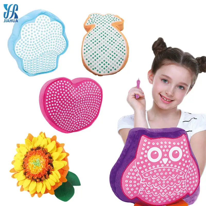 JH Free Detail Page DIY Sewing Kit Handmade Plush Sunflower Pillow Toys Easy Projects of Stuffed Animal Dolls