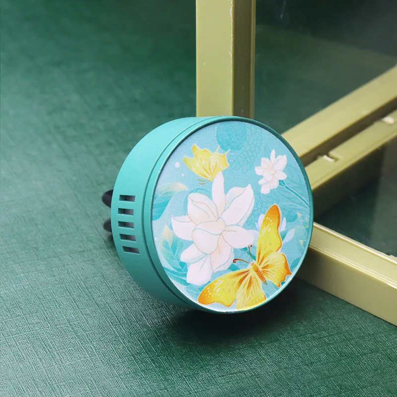 Custom Car Air Conditioning Vent Perfume Clip Metal Spray Paint Car Air Freshener Free Design Car Aromatherapy