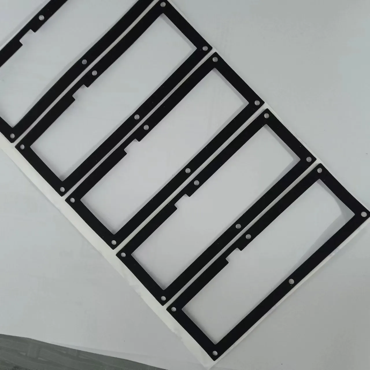 OEM Custom Die Cut Black Silicone  Rubber Neoprene CR EPDM Foam PORON Adhesive Gasket Sealing Tape