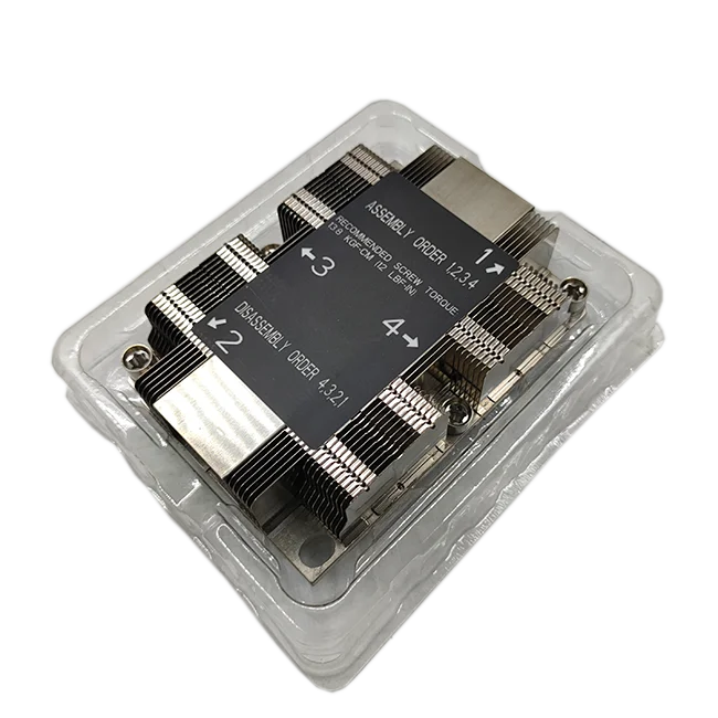 Hongyi Supermicro SNK-P0067PSM LGA 3647 X11 purley platform 1U Passive cpu heat sink cooler lga3647 Server cooling heatsink