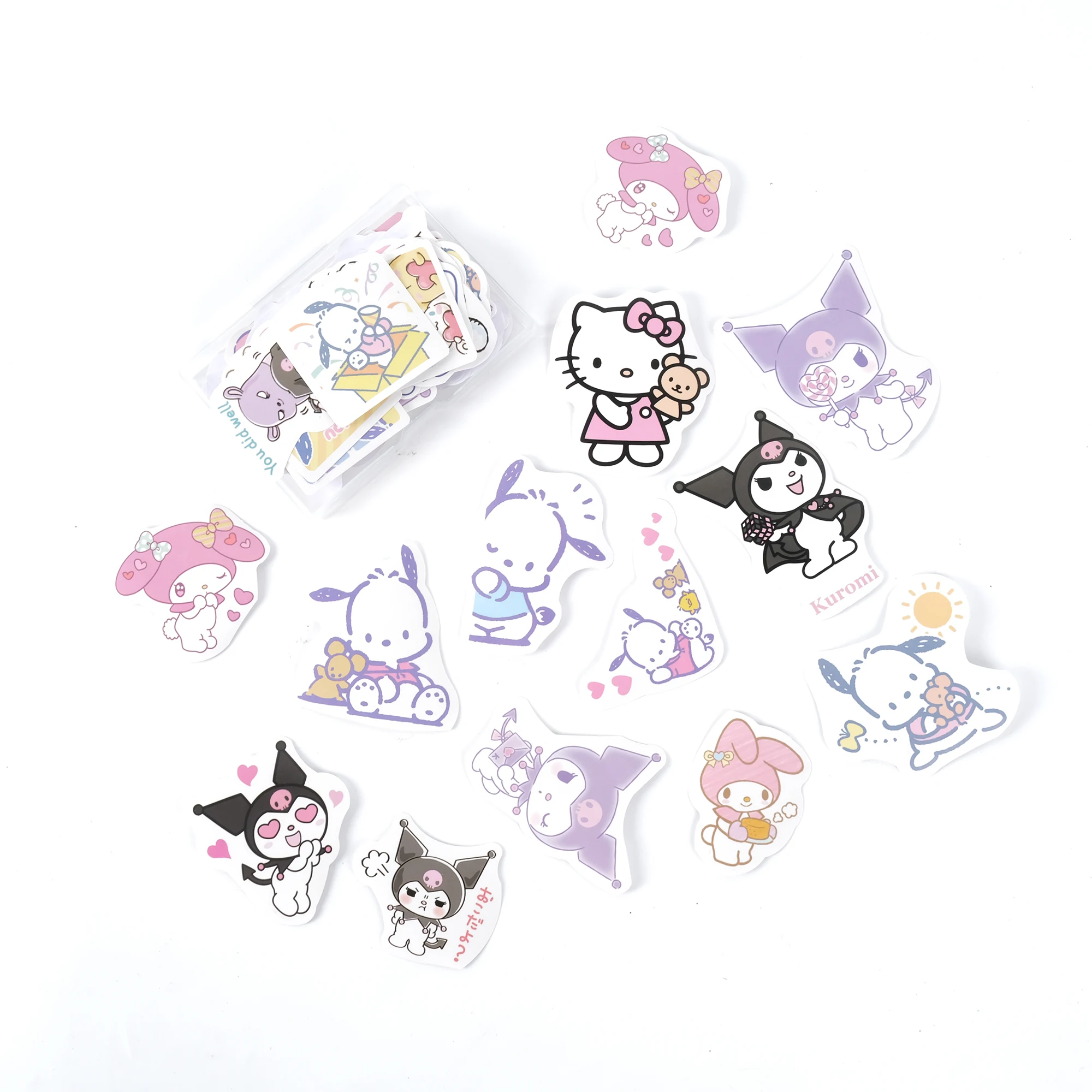 2025 Popular Cartoon Characters Valentine Day Collage Decal Waterproof Stickers Diy Decorated Diary Phone Water Cup Toys