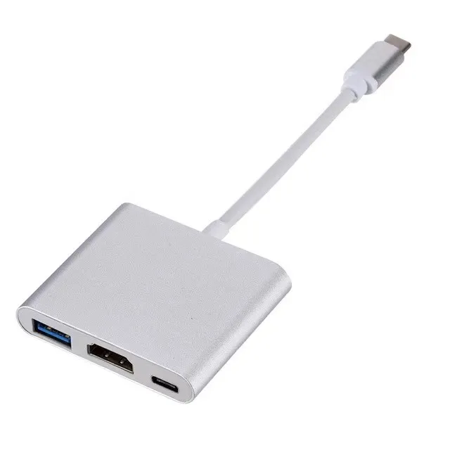 4K USb3.0 PD 3 в 1 взаимный обмен данными между компьютером и периферийными устройствами Type-C мульти расширения концентратор Usb3.1 порта Usb док-станция для Тип медведи