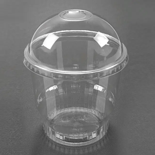 
12oz PET tapas de plastic ice cream cup envases plastic 