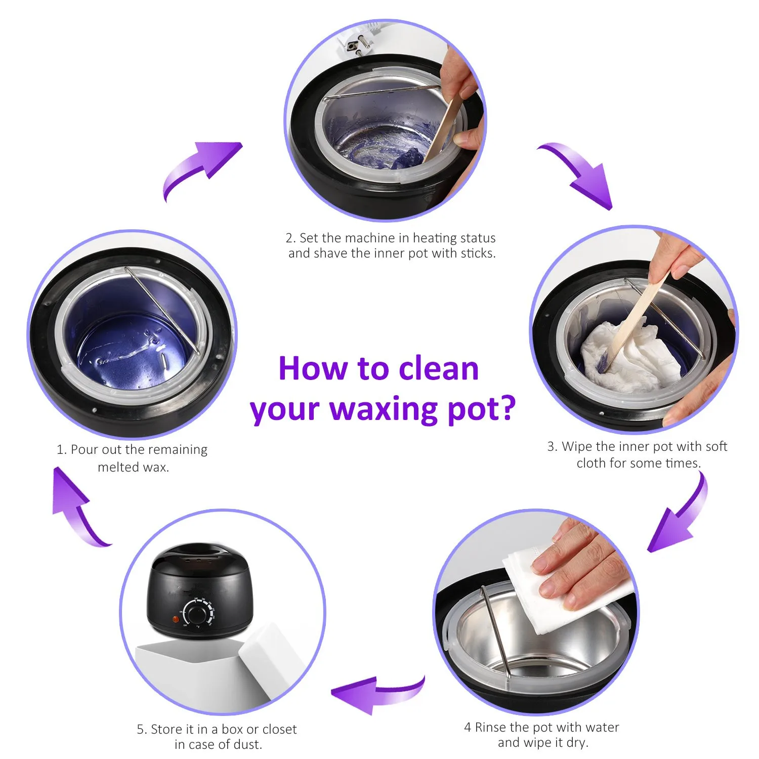 Best Selling products wax heater New Products Electrical Wax Warmer Wax Warmer Kit for Hair Removal paraffin melting machine