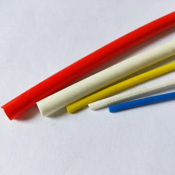 1~10mm 600 Deg.C High Temperature Braided Soft Fiberglass Sleeving Tube Chemical Glass Fiber Wire Casing Insulated Pipe Protect