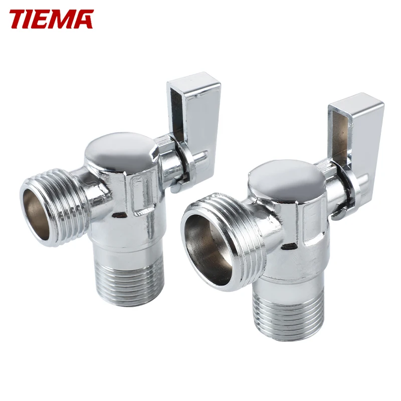High Quality Bathroom Toilet Brass Angle Stop Ball Valve