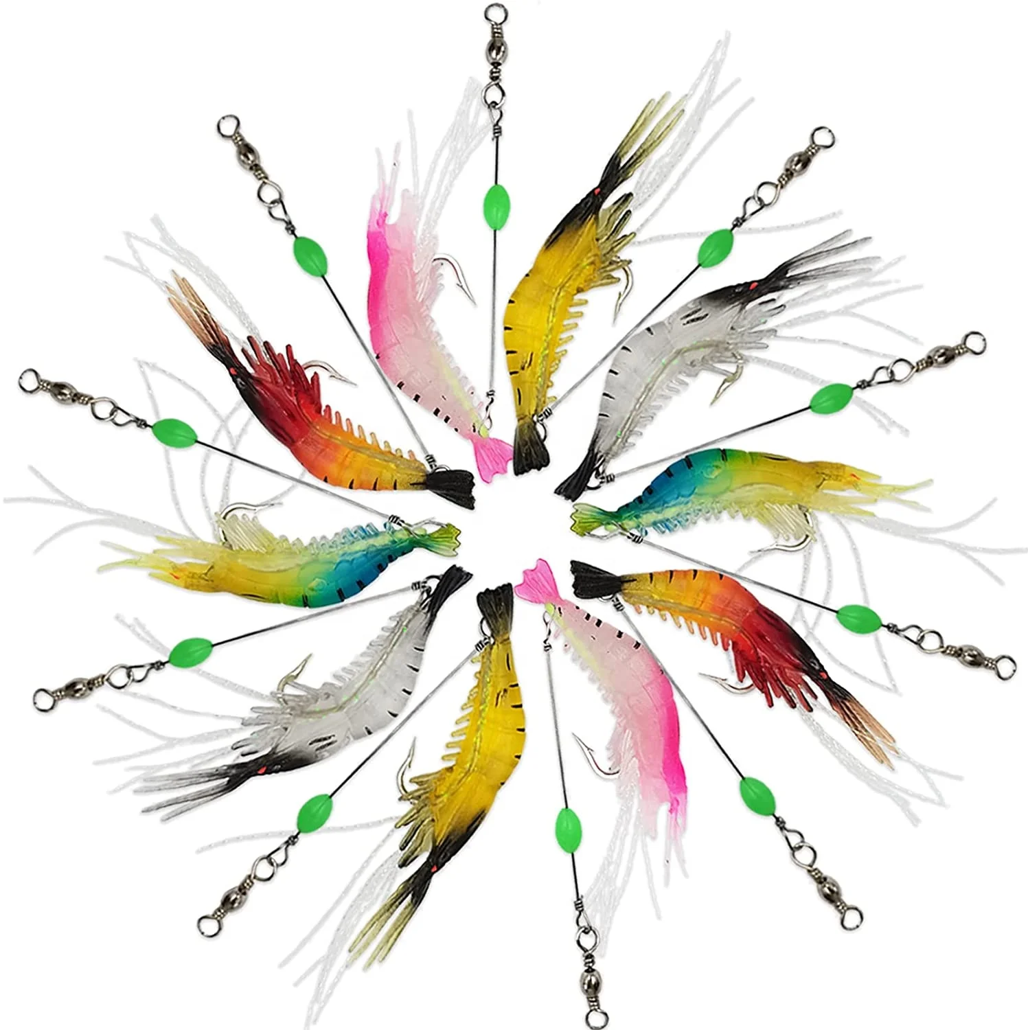 fishing lure Built-in Hook luminous Bait Shrimp kit Noctilucent Shrimp winter fishing fishing sea lure