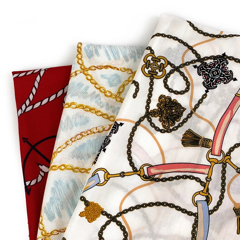 Shaoxing ESSE модный тканый 100% искусственный шелк 30*68 challis ткань с принтом для одежды