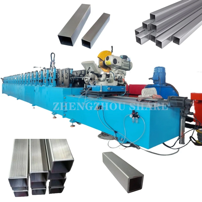 High Quality Automatic Square Tube Pipe Making Machine Metal Steel Pipe Making Machine