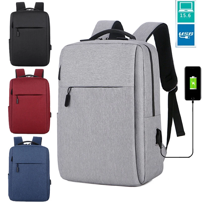 2022 Factory Wholesale 15.6 Inch Business Waterproof Laptop Bags School Travel Women Men USB Smart Backpack