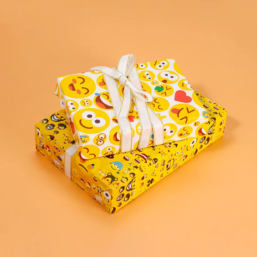 Gift paper box CMYK package book paper Foreign trade flower wrapping paper factory direct sales