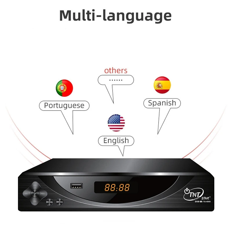 DVB T2 HD93 tntstar наружная антенна dvb-t2 приемник установленная верхная коробка цифров dvb t2 Высокое качество Поддержка DVR готовый серверный компьютером с экранным меню