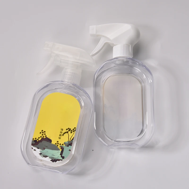 320ml Empty Plastic PET Transparent Liquid Spray bottle plastic Room Spray Bottle with Trigger Sprayer