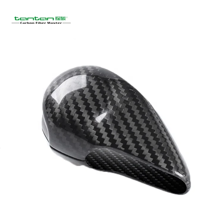 tantan Car Interior Accessories Gear Shift Knob Cover Carbon Fiber For Porsche Macan panamera 911 Cayman Carrera