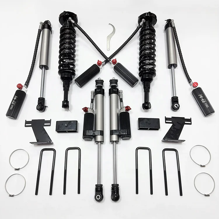 Tundra nitrogen front and rear adjustable shock absorber off road 4x4 suspension complete lift kit