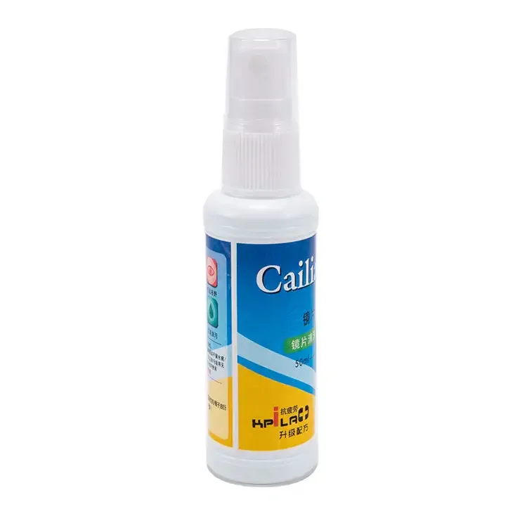 Customized logo Eyeglasses Cleaner Round 50ml Swimming Anti Fog Cleaning Spray for Optical Glasses