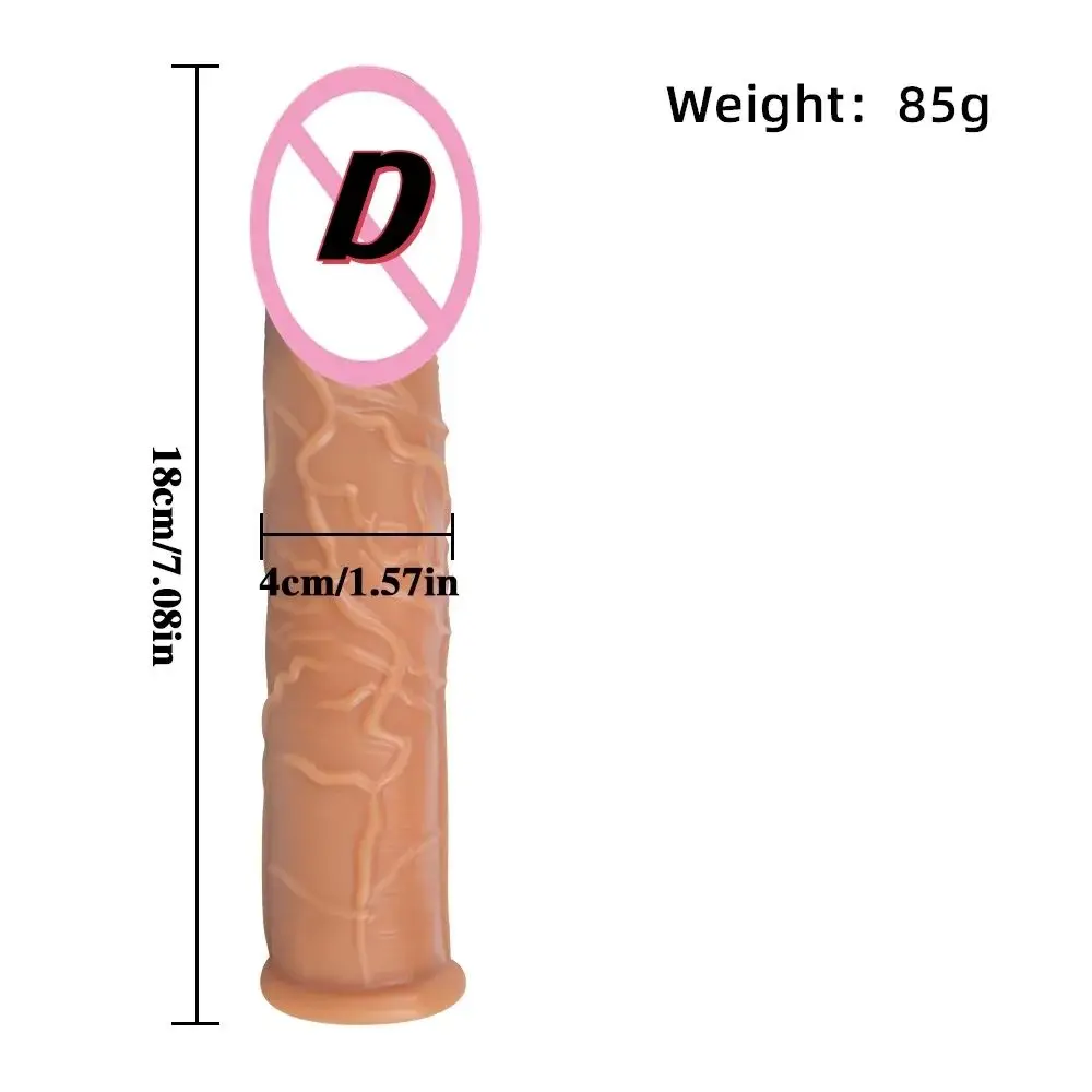 Condom Sex Toys For Man Penis Adult Toys Stimulation Delay Ring Silicone Durability Realistic Dildo Couple Sex Toys