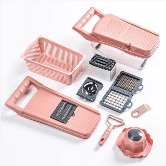 
16 IN 1 Manual Food Processor Onion Multifunctional Vegetable Cutter Slicer 