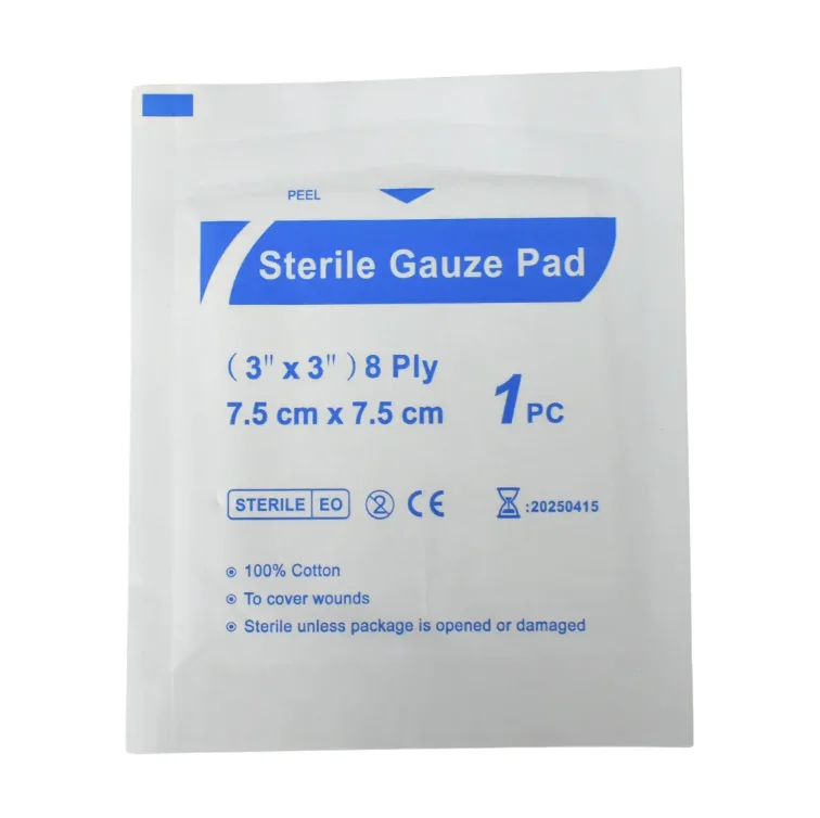 100% Cotton Gauze Pad Sterile Gauze Swab Large Cotton Swabs