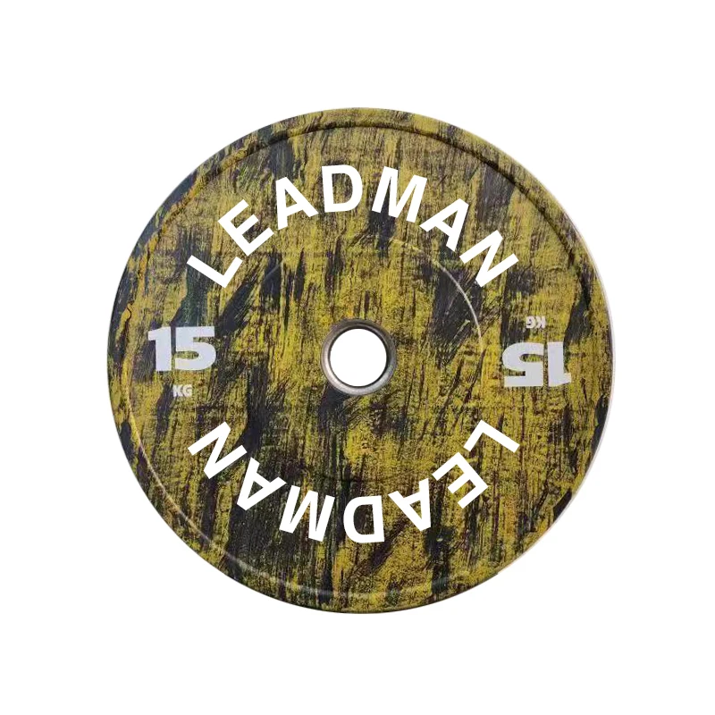 Professional Wholesale Custom Logo Free Weight LB KG Colored Rubber Bumper Plates