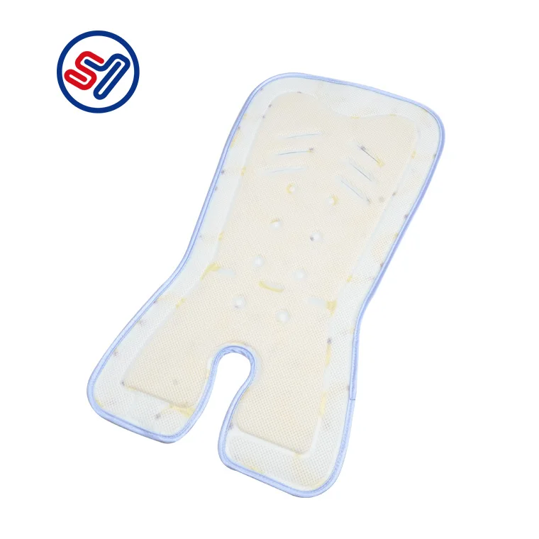 
Factory Breathable mesh toweling baby universal mat mats cushion for pram playing 