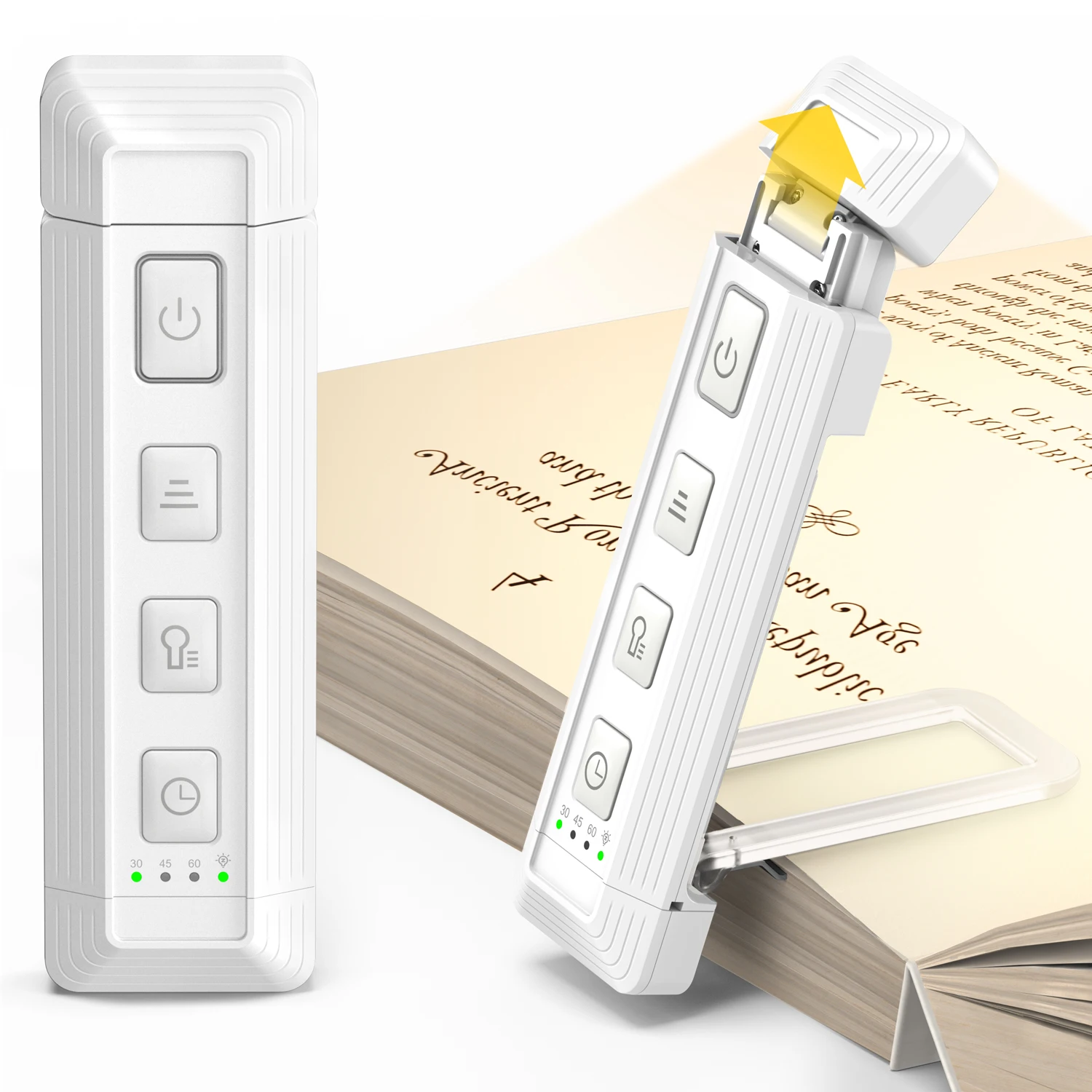 2024 Новая модернизированная более широкая подсветка мини Usb перезаряжаемая с регулируемой яркостью портативная светодиодная книжная лампа для самолета
