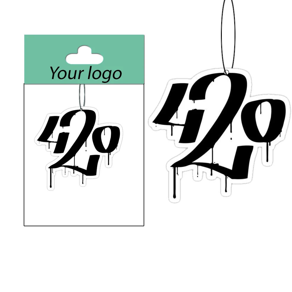 Free sample Custom fragrance home air freshener Custom printer cartoon high quality paper car air freshener