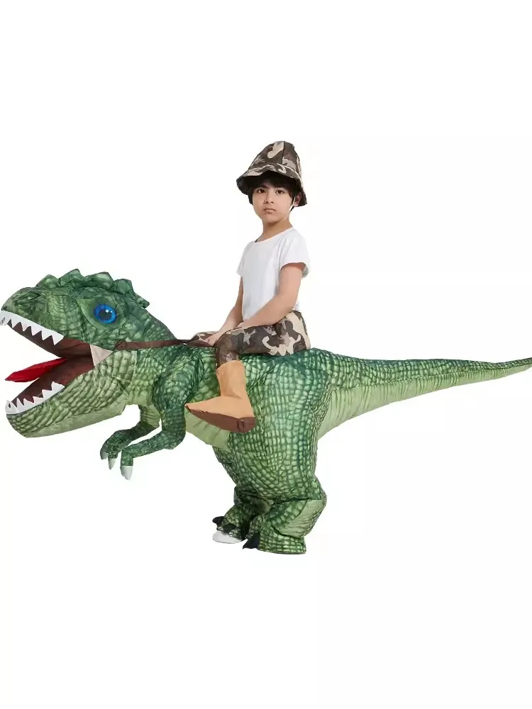 Flagnshow Manufacturers T Rex Dinosaur Costume Latex Body Inflation Suits Chub Dragon Inflatable Dinosaur Costume  For Kids