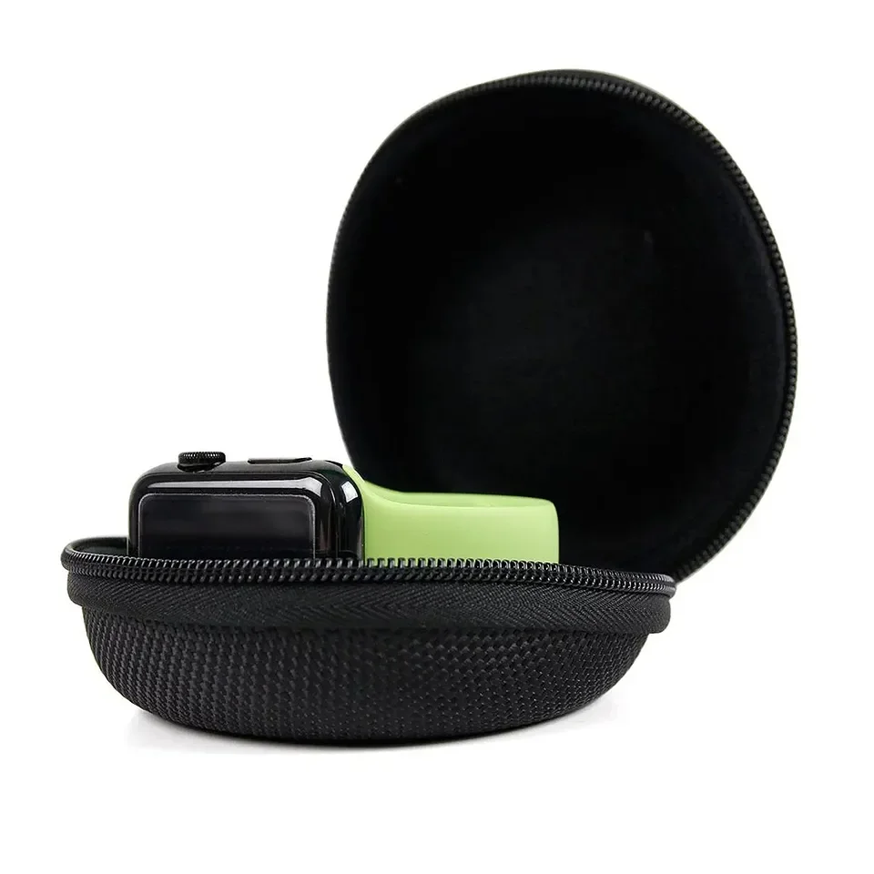 Waterproof Resistant EVA Smart Watches Case EVA Box Round Shape Jewelry Case Watches Protective Case