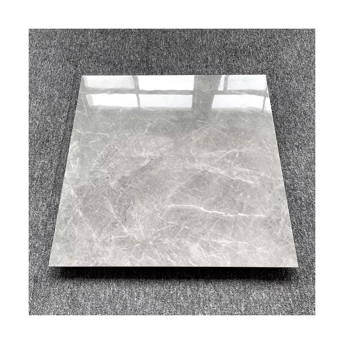 600x600 Azulejos De Porcelana Grey Глянцевая Фарфоровая керамическая плитка для пола