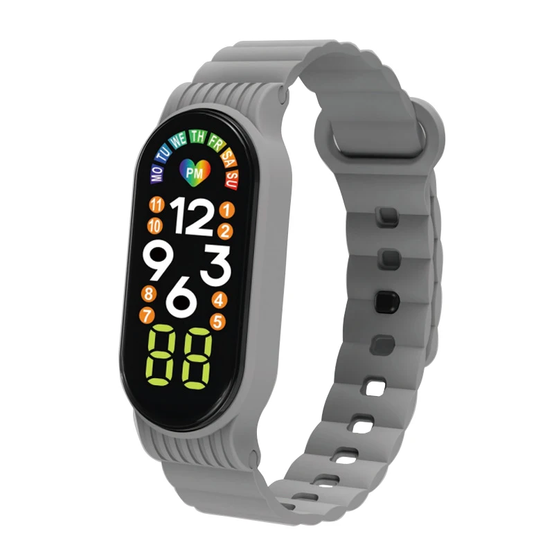 OEM Fashion Touch Screen led Watches Sports Plastic Band Day week digital Watches Reloj Hombre Led Digital Watch For Men