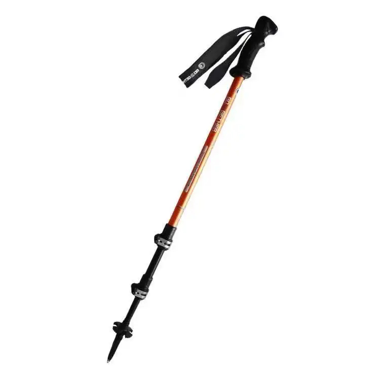 Telescopic Hiking Trekking Poles - Strong Aircraft Alloy Walking Sticks with Comfort ergonomic Handle - Quick Locks System