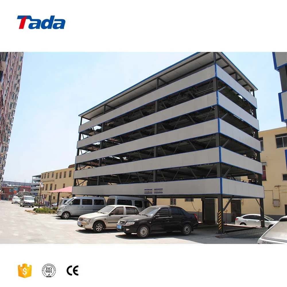 
6 layer puzzle parking lifting and sliding multi-level car parking solution 