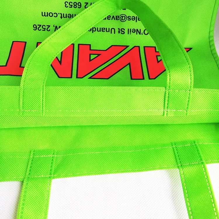 OEM Factory Custom Printed Non Woven Grocery Shopping Tote Bags Eco Friendly Packaging