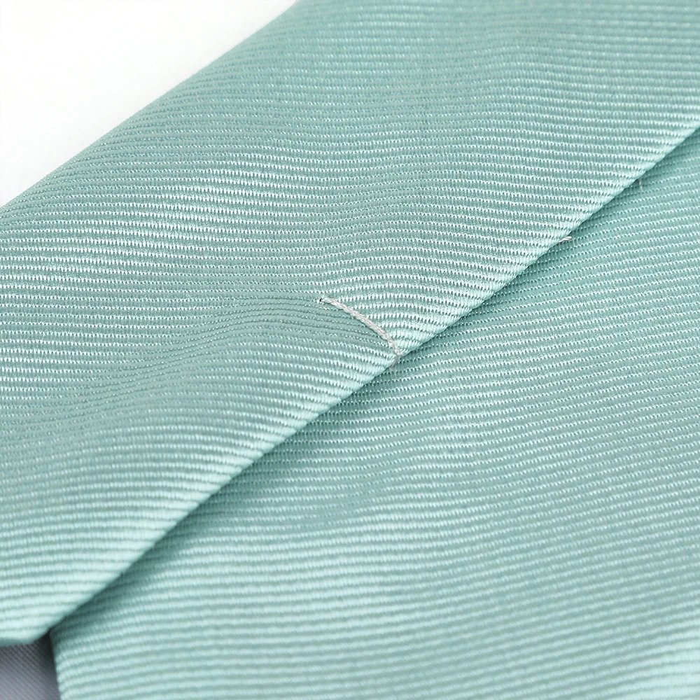 China Necktie Manufacturer Formal Styles Cheap Polyester Microfiber Neck Tie Pure Handmade Solid Color Men Turquoise Tie