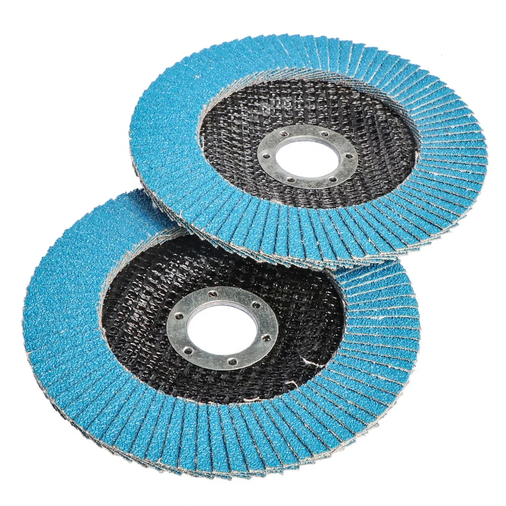 Corundum Material Round shape 5 inch flexible flap disc for wood metal polishing
