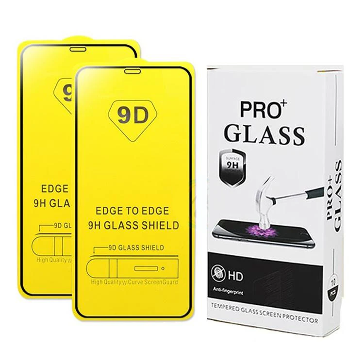  Для iPhone 6 7 8 X Xs 11 Pro Max Розничная упаковка 9D полная проклейка закаленное стекло Защита экрана для