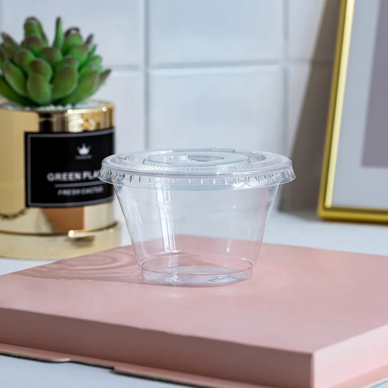 7oz 92 mm pet plastic take away plastic disposable cup for dessert